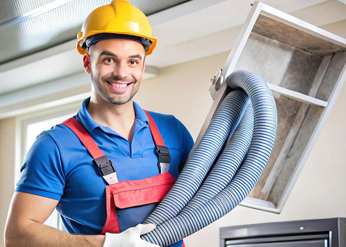 Air duct cleaning technicians